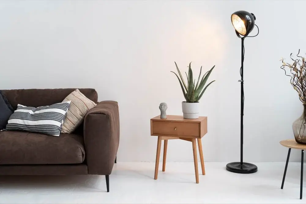 empty modern room with furniture