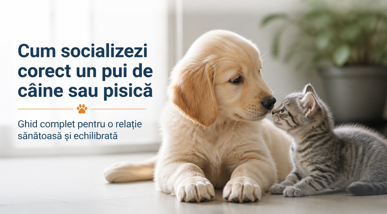 Cum socializezi corect un pui de câine sau pisică | Ghid