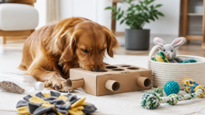 Enrichment mental pentru animale: jucării și activități DIY